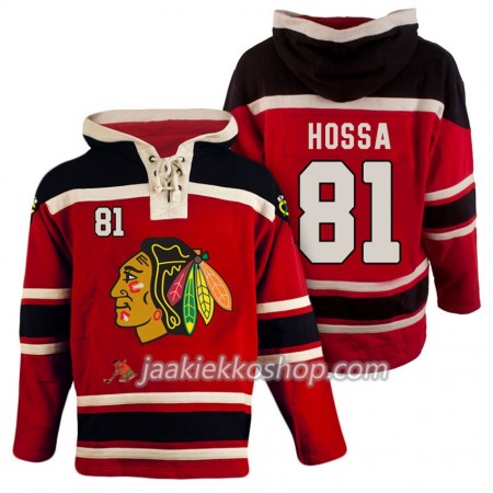 Miehille NHL Chicago Blackhawks Marian Hossa 81 Punainen Sawyer Hooded Sweatshirt Miehille NHL Chicago Blackhawks Marian Hossa 81 Punainen Sawyer Hooded Sweatshirt